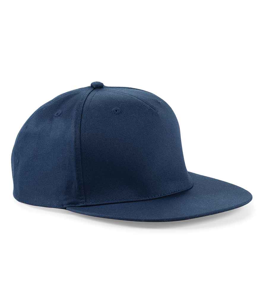 Navy blue cap on a white background