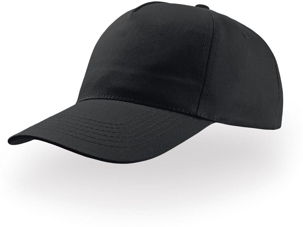 Black baseball cap on a white background