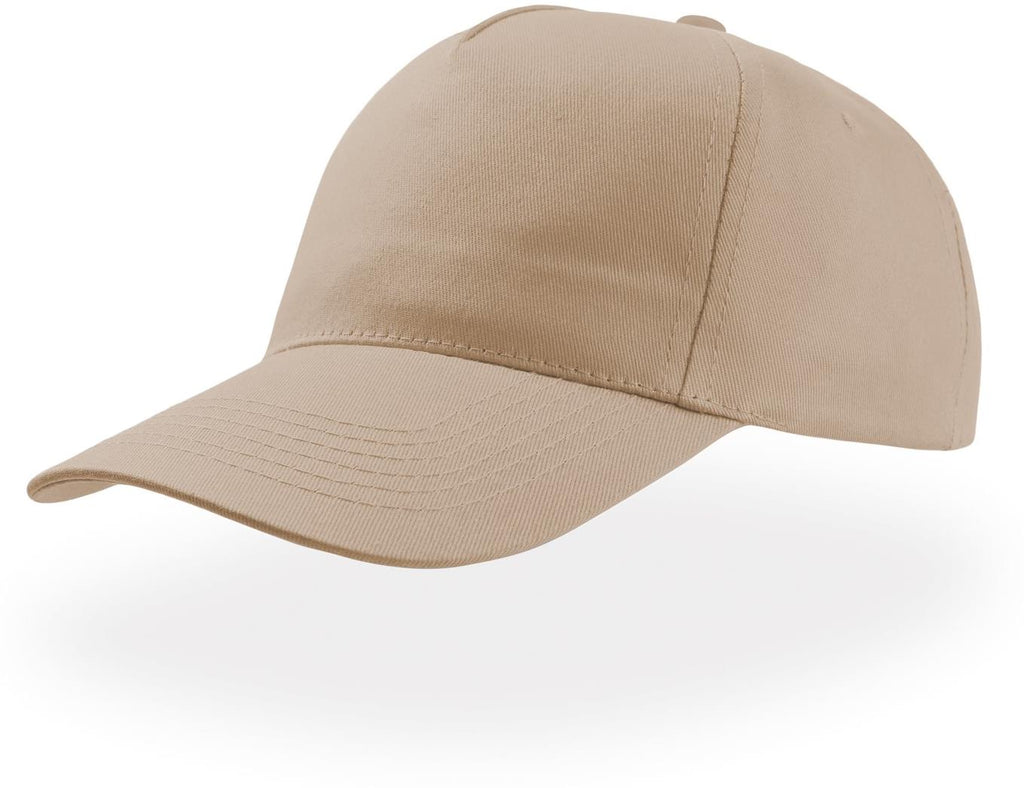 Khaki baseball cap on a white background