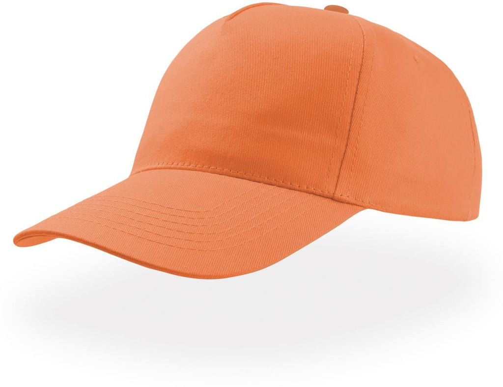 Orange baseball cap on a white background