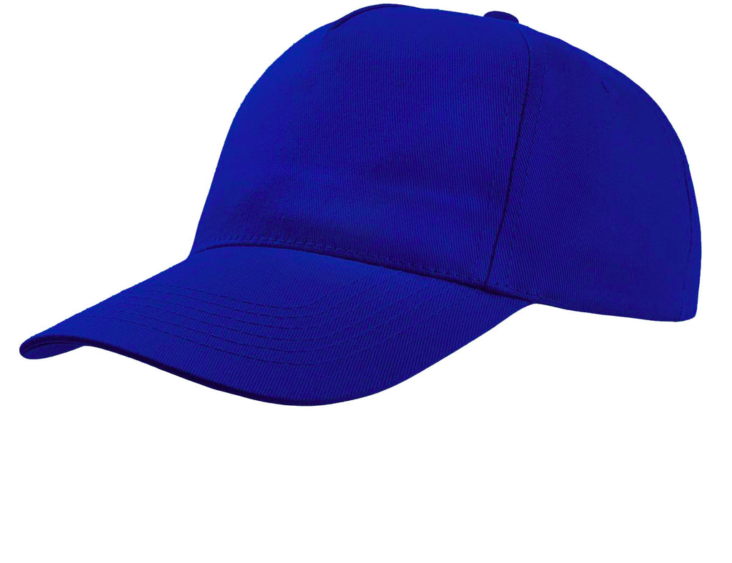 Blue baseball cap on a white background