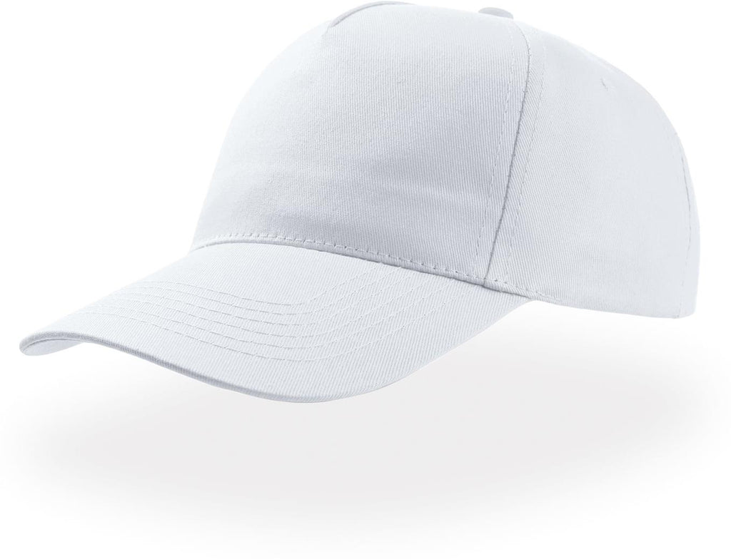 White baseball cap on a white background