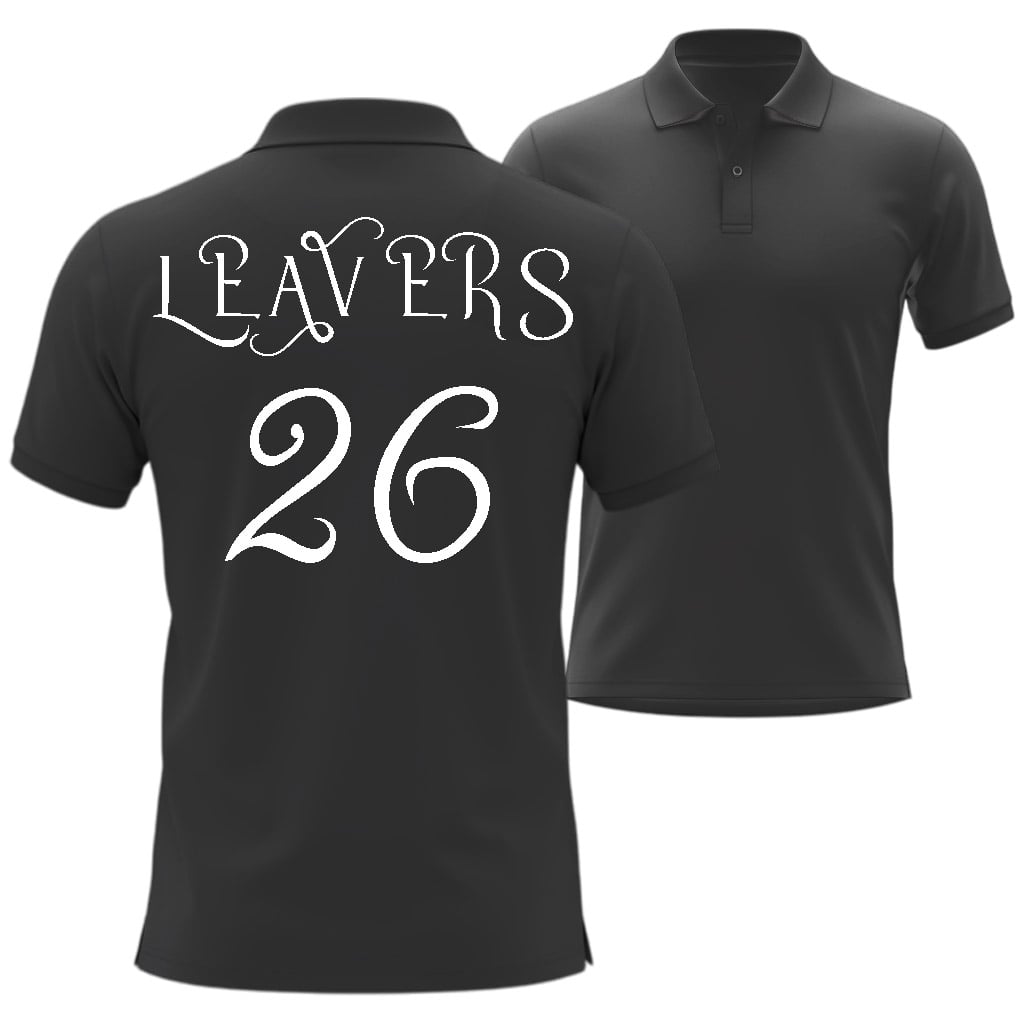 Black Polo T-shirts for Leavers-min
